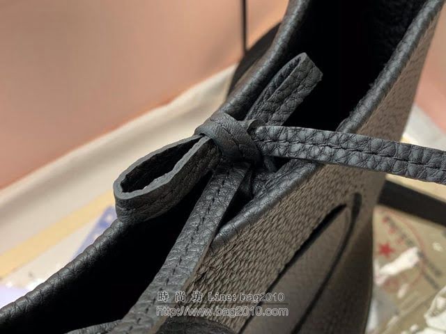 DELVAUX女包 Delvaux Pin春夏系列 進口牛皮 德爾沃女手提包 D00315 黑色 mini款 Delvaux女單肩包  fcs1368